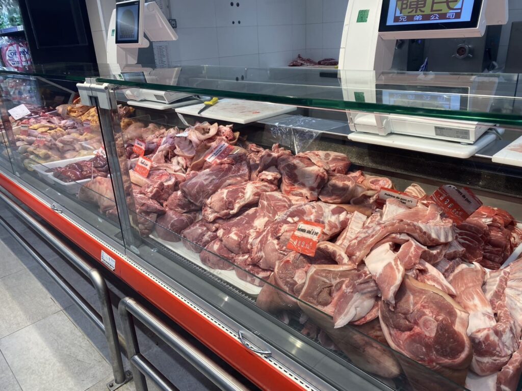 Tang Frèresの精肉コーナー