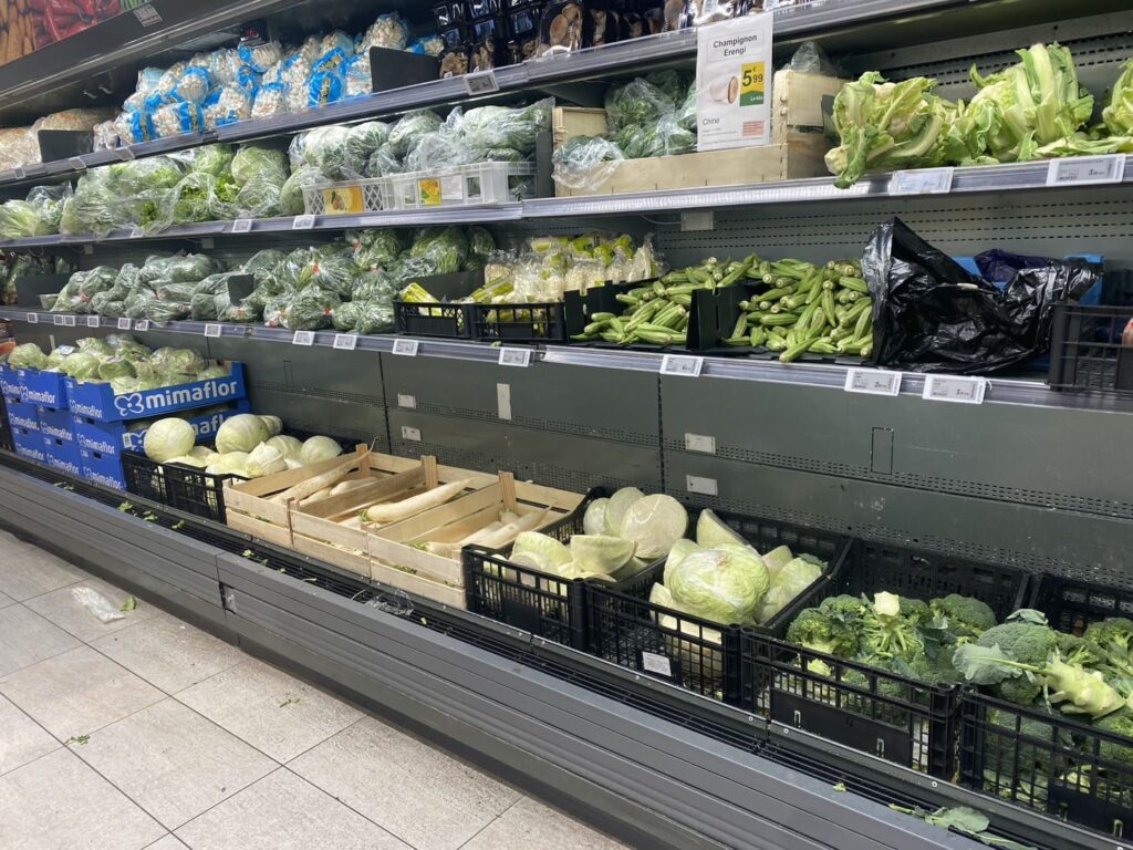 Tang Frèresの野菜コーナー