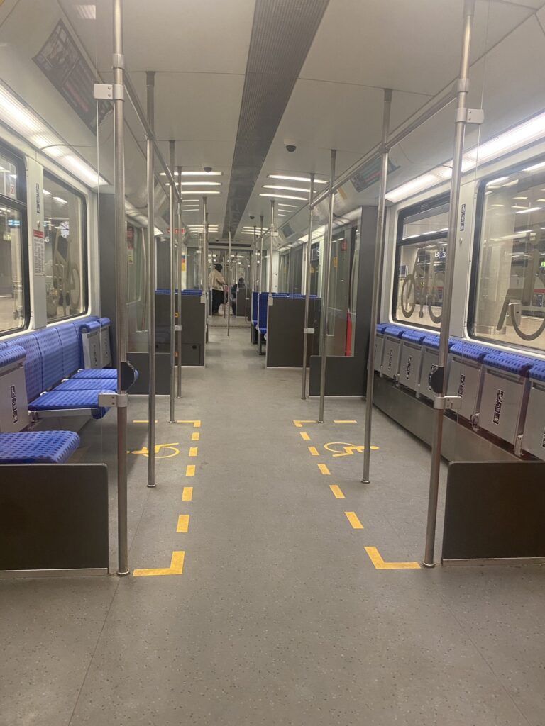 ベルリンの電車内