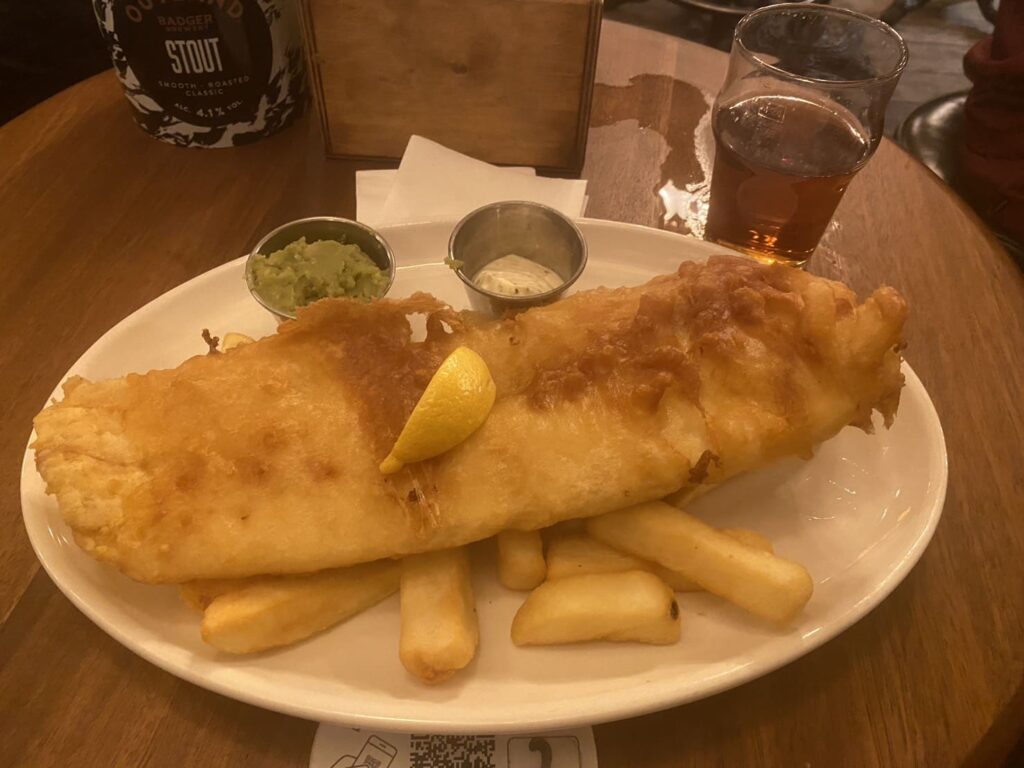 St Stephen’s Tavernのフィッシュアンドチップス