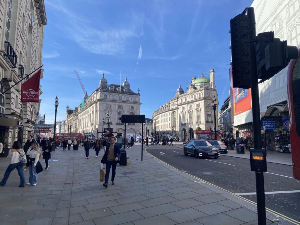 ロンドンの街並み