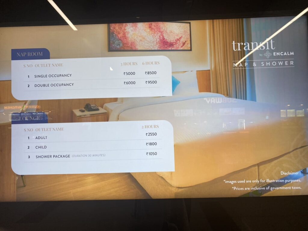 transit by ENCALM(NAP & SHOWER)の料金表